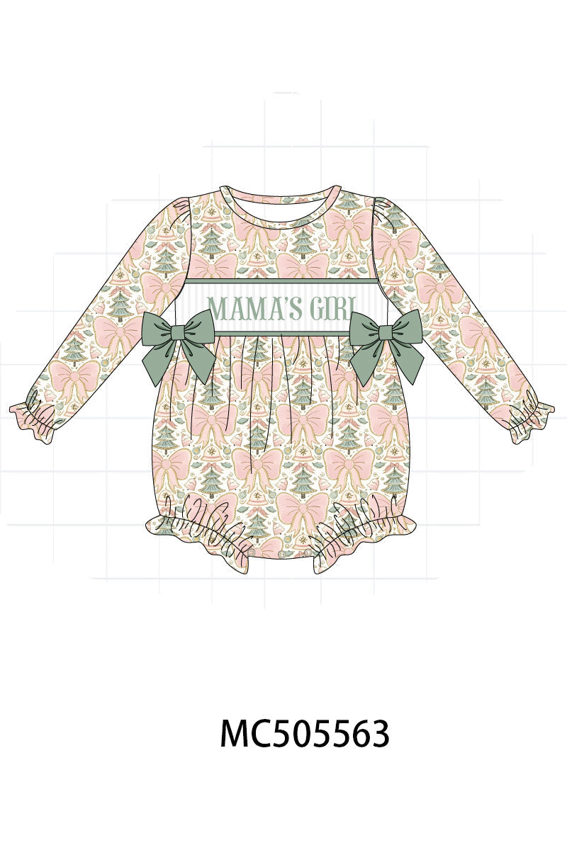 PO58 Floral print MAMA'S GIRL embroidery smocked collection