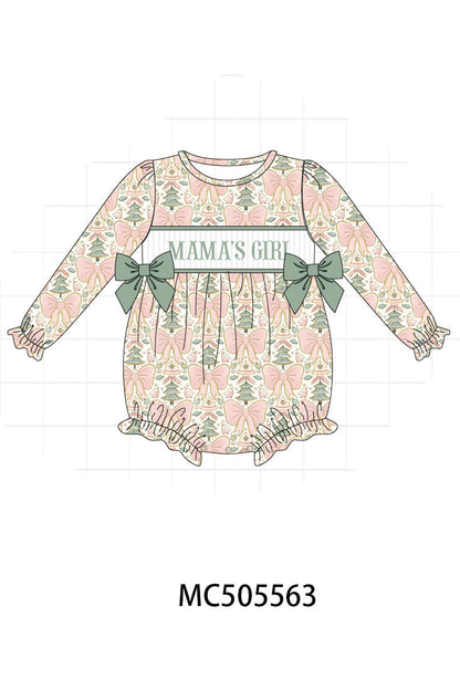 PO58 Floral print MAMA'S GIRL embroidery smocked collection