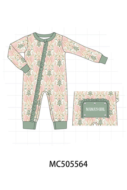 PO58 Floral print MAMA'S GIRL embroidery smocked collection
