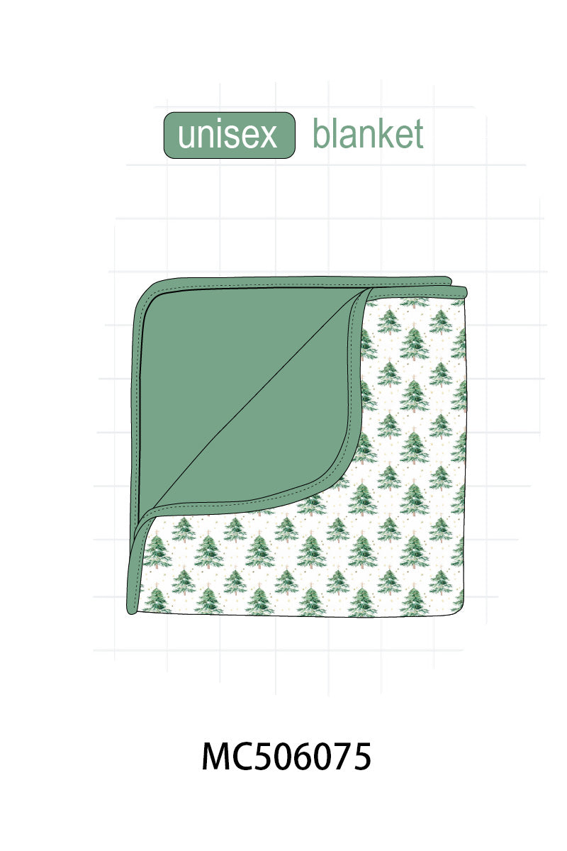 PO59 Green christmas tree print bamboo collection