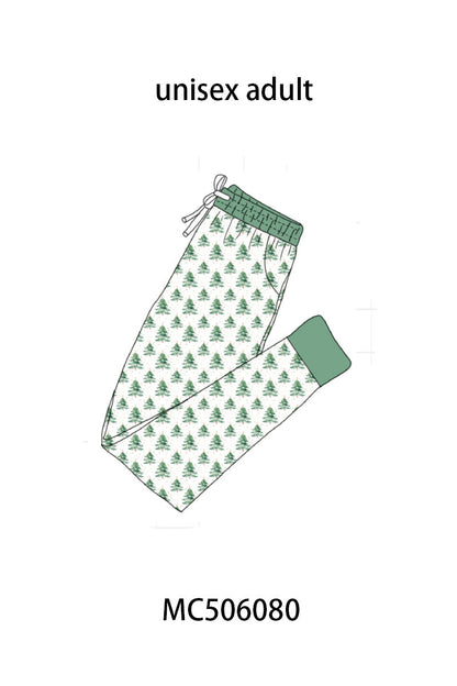 PO59 Green christmas tree print bamboo collection