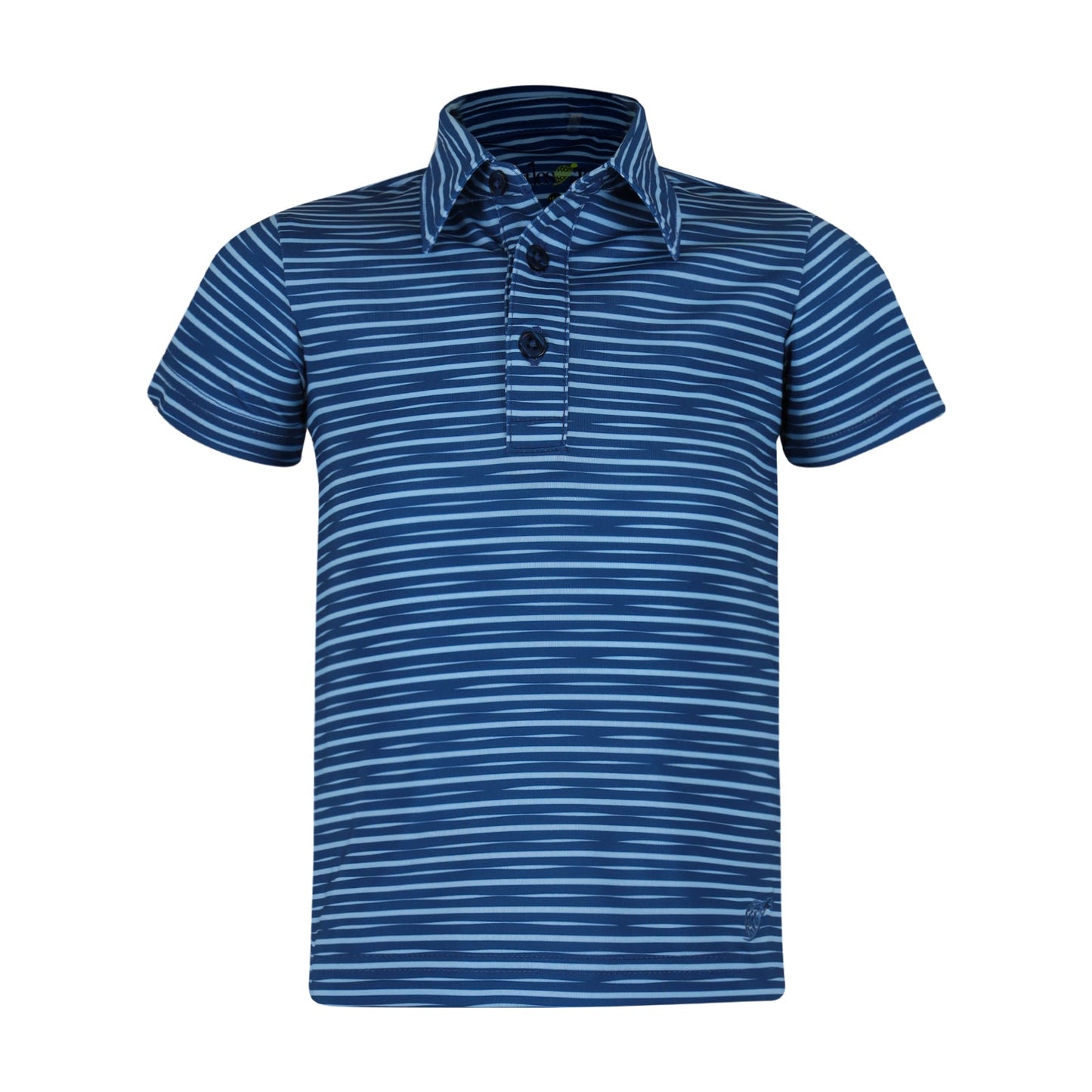 Walker Boys Golf & Tennis Performance Polo -Sonoma Stripe Twilight