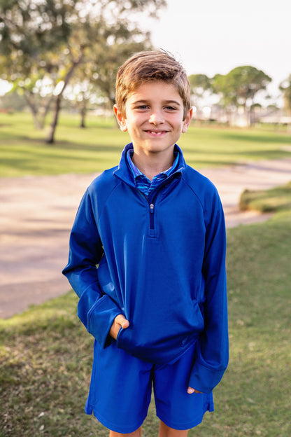 Wiley Boys Golf & Tennis Pullover -Twilight Blue