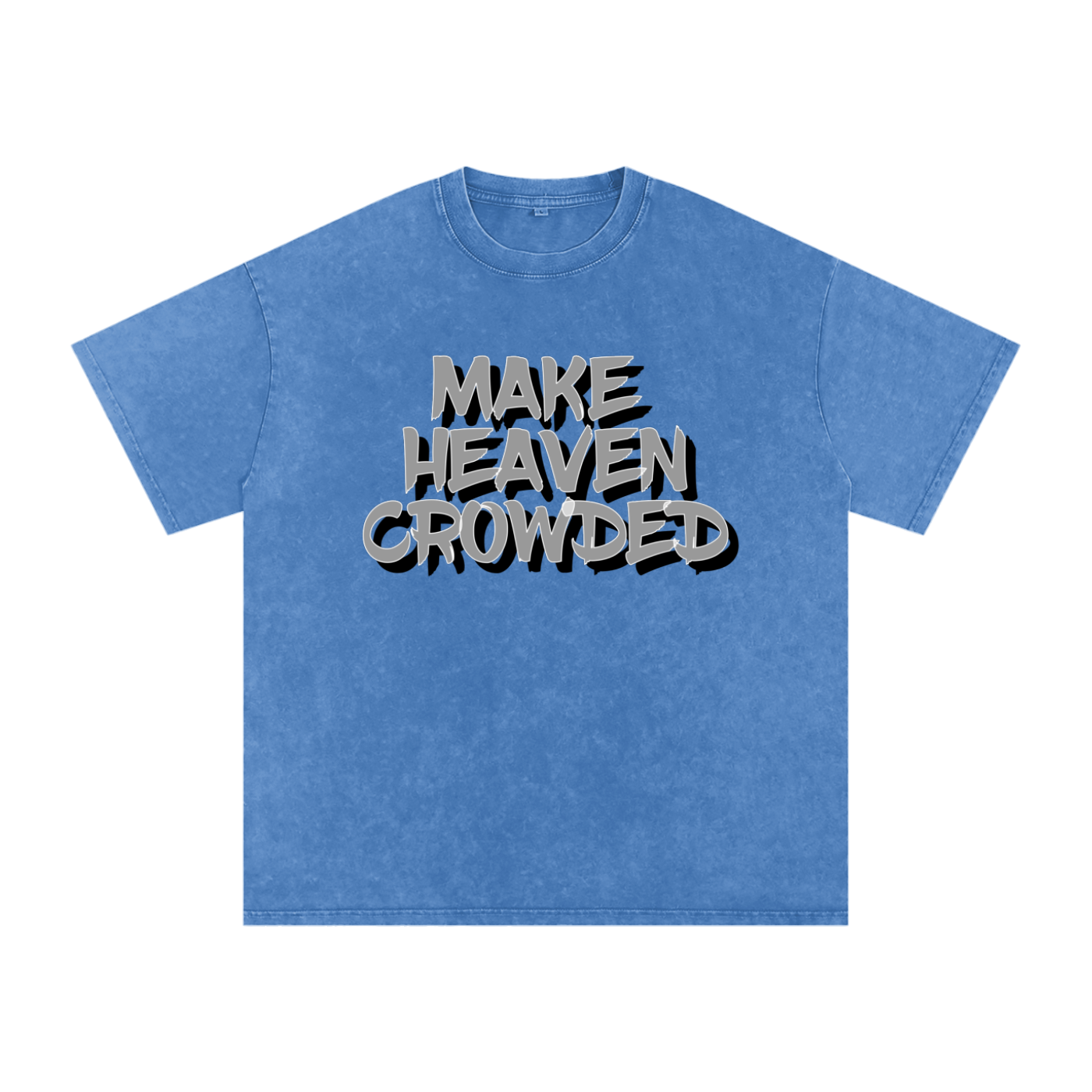 Snow Washed Oversized Cotton T-Shirt