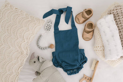 Babe Basics - Cobalt Summer Baby Romper