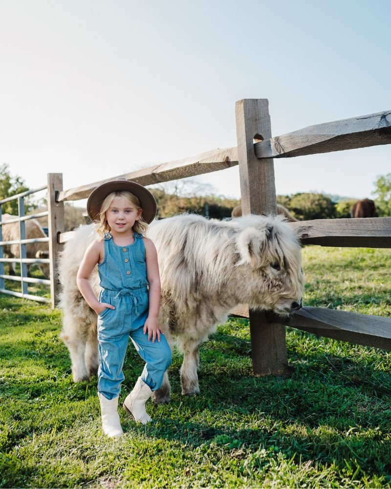 Ari Button Front Denim Jumpsuit - Light Wash