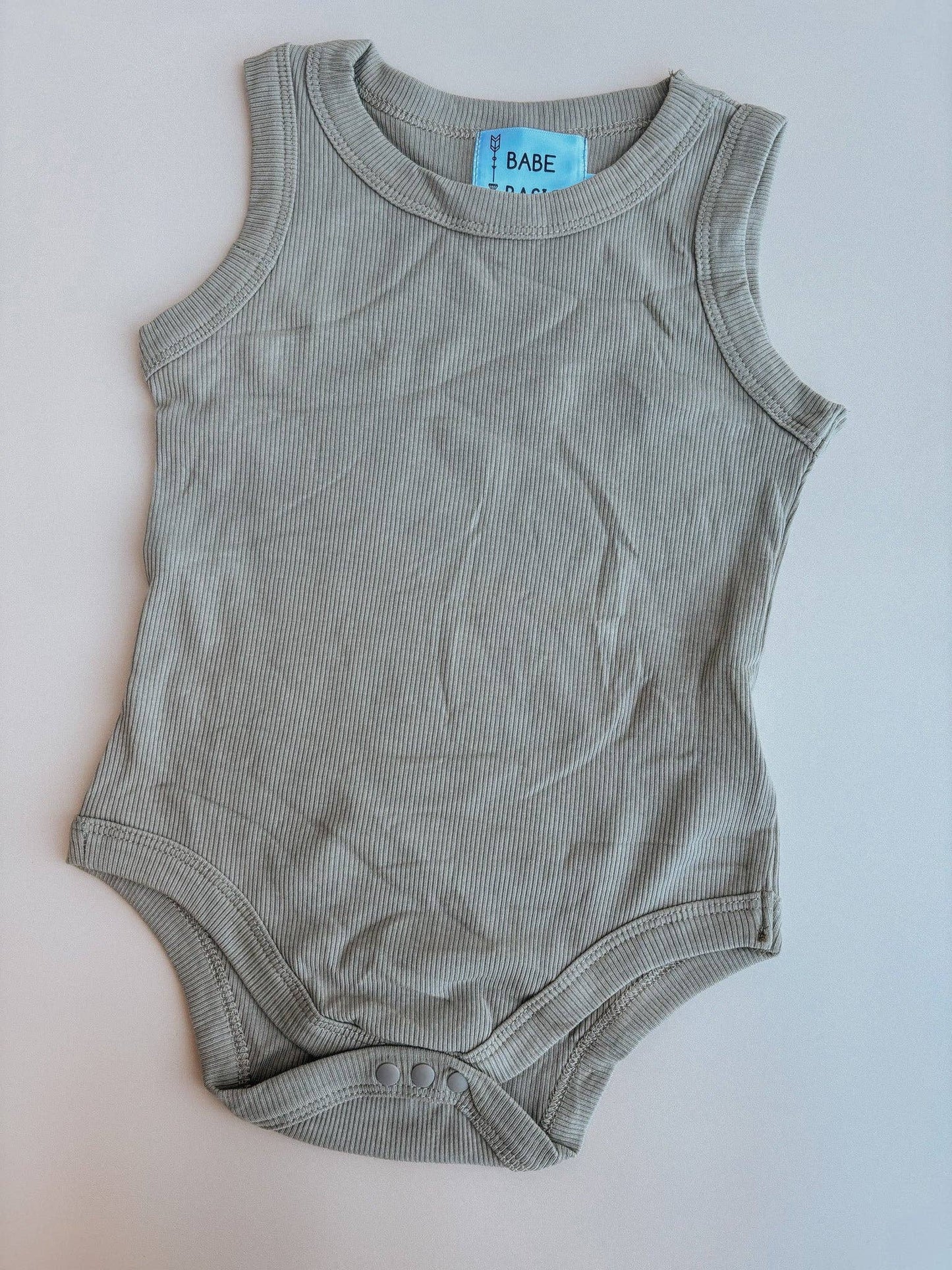Babe Basics - Ribbed Summer Baby Romper