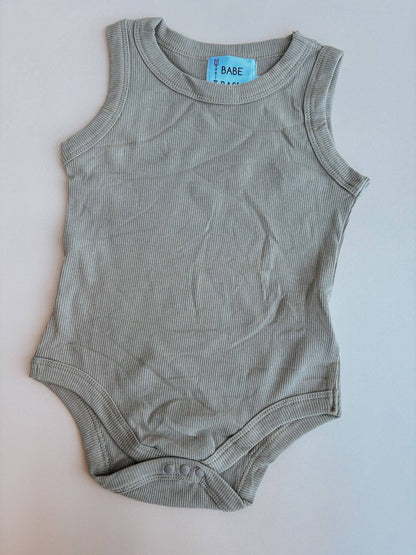 Babe Basics - Ribbed Summer Baby Romper