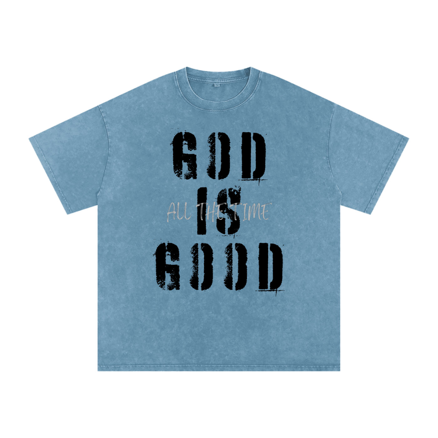 Snow Washed Oversized Cotton T-Shirt