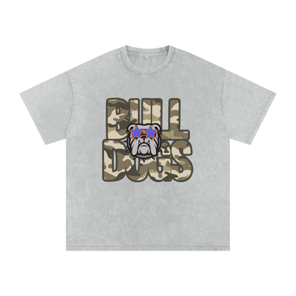 Bulldogs star Snow Washed Oversized Cotton T-Shirt