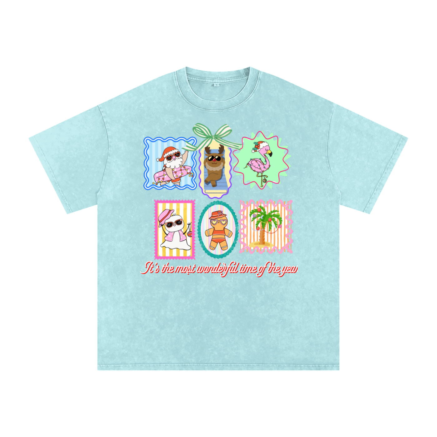 Snow Washed Oversized Cotton T-Shirt