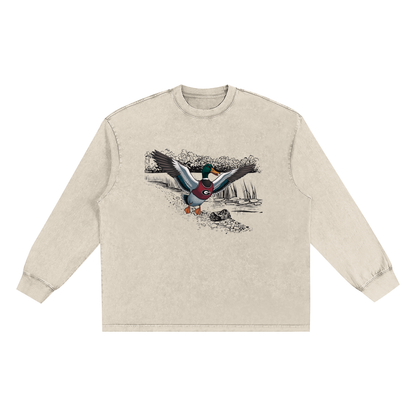 Snow Washed Frayed Edge T-Shirt