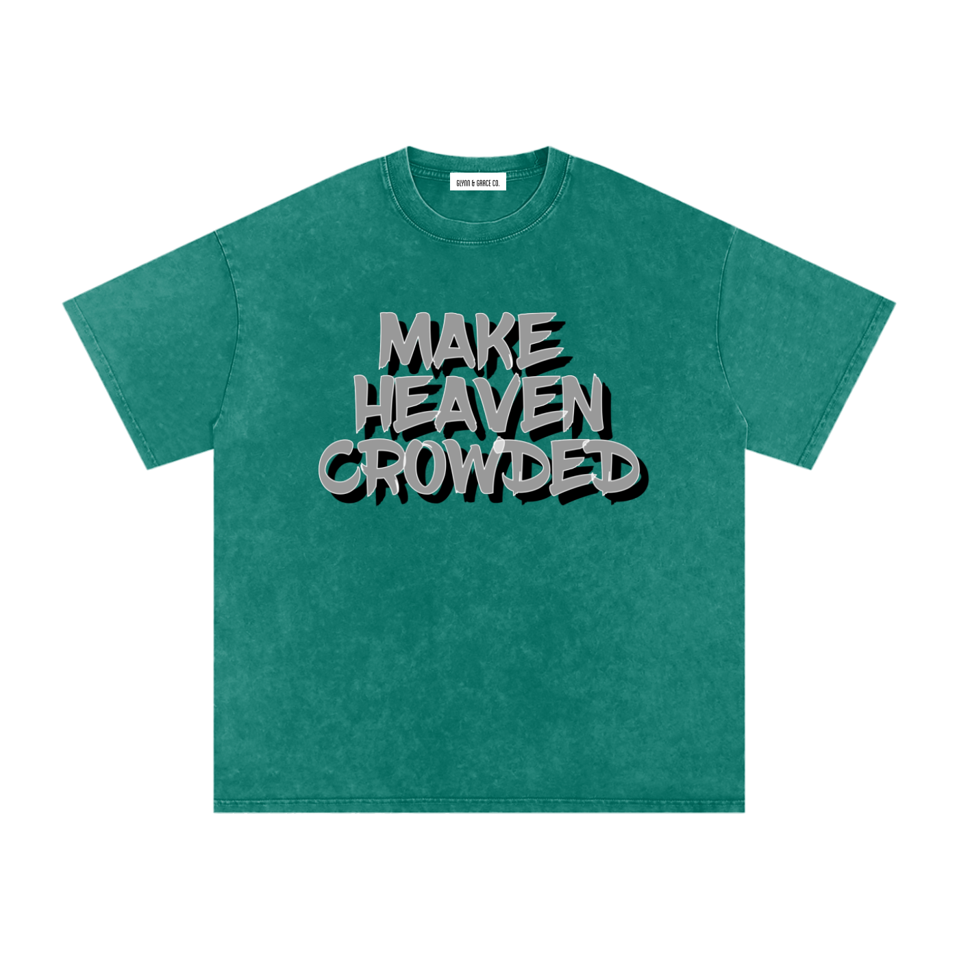 Snow Washed Oversized Cotton T-Shirt