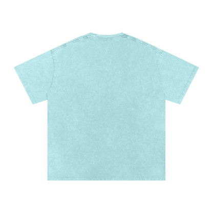 No crew Snow Washed Oversized Cotton T-Shirt