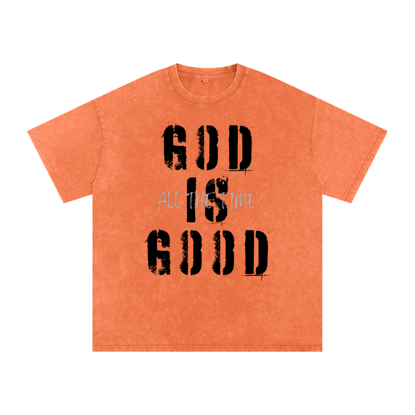 Snow Washed Oversized Cotton T-Shirt