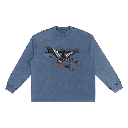 Snow Washed Frayed Edge T-Shirt