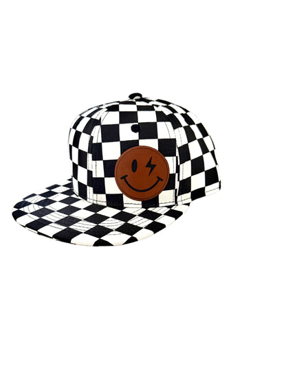 Lightning Bolt Smiley Face Hat