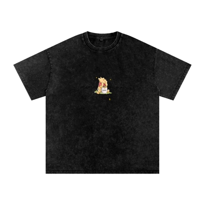 Mama bear Snow Washed Oversized Cotton T-Shirt