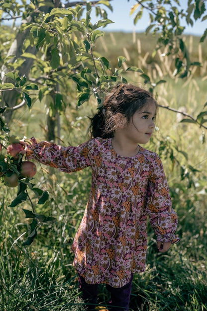 Fall Floral Long Sleeve Baby Toddler Girl Dress