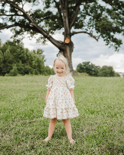 Katherine Dress - Yellow Floral