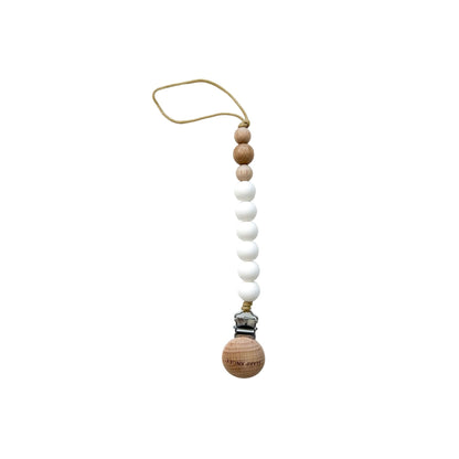 Pacifier Clip Harper (White)