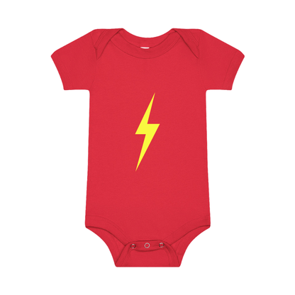 THE SPARK NEON YELLOW ONESIE - RED